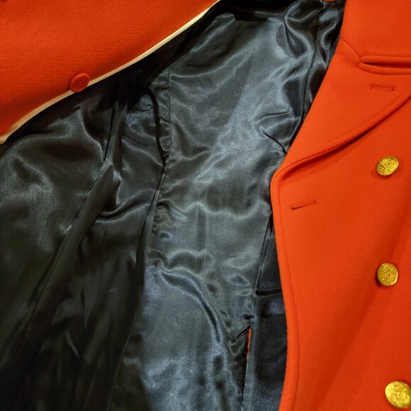 J. Crew Peacoat Nello Gori Stadium Cloth Red - Picture 3 of 12